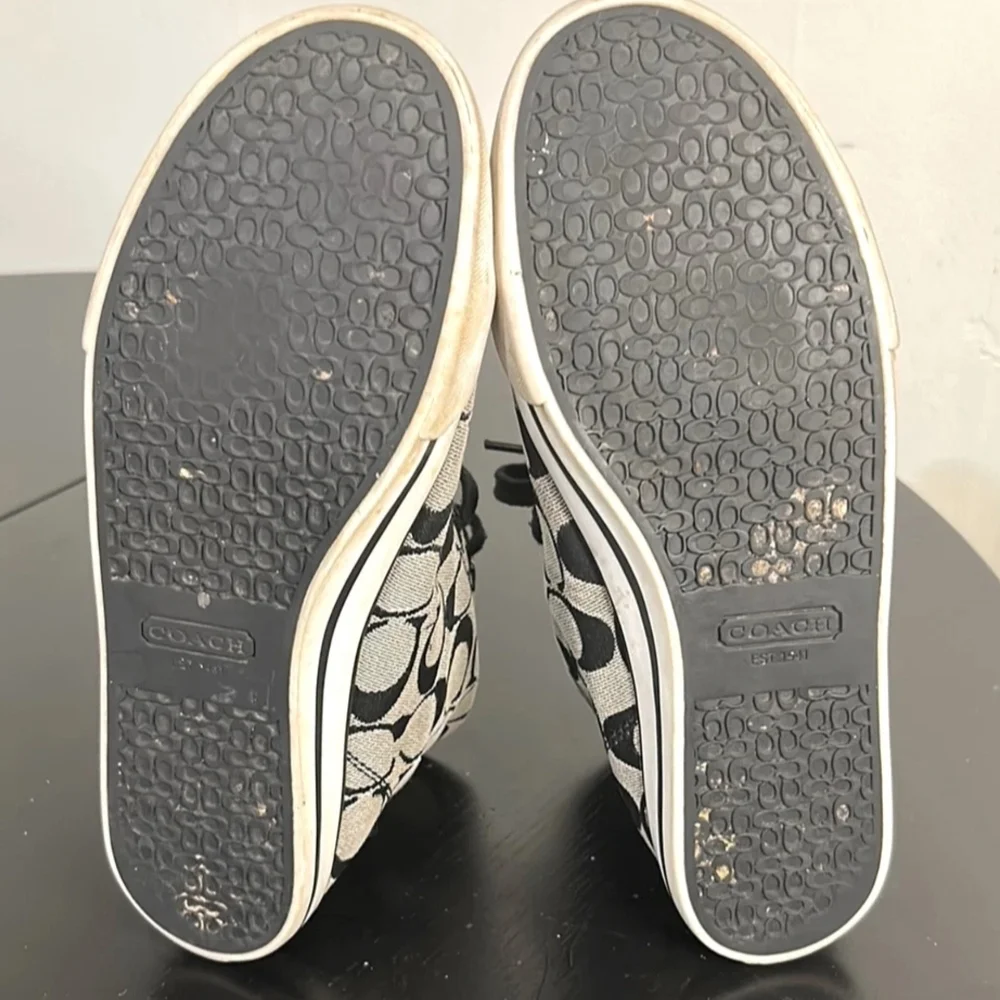 Coach Poppy Pepper Chan High-Top Sneakers Sz 8 - Picture 8 of 11